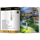 Lampada da giardino IP65 12W per esterno, bollard light in alluminio+vetro, 600lm, 3000K/4000K/6500K – Serie ES28