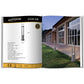 Lampada da giardino IP65 12W per esterno, bollard light in alluminio+vetro, 600lm, 3000K/4000K/6500K – Serie ES28