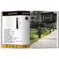 Lampada da giardino IP65 12W per esterno, bollard light in alluminio+vetro, 600lm, 3000K/4000K/6500K – Serie ES28