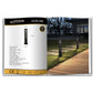 Lampada da giardino IP65 12W per esterno, bollard light in alluminio+vetro, 600lm, 3000K/4000K/6500K – Serie ES28