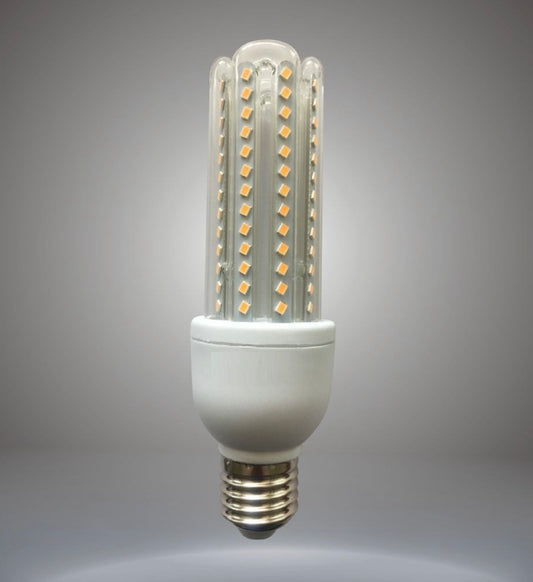 Lampadine LED E27 18W, Confezione da 10 Pezzi, 1800LM, 3000K Luce Calda, Lampadina LED a U, Fascio Luminoso 360°, CRI>80, Basso Consumo Energetico, Non Dimmerabile, Modello E27-U-18W-C