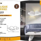 TEKHONE Applique da Parete in Gesso Bianco Moderno, Doppia Emissione di Luce, Attacco G9, Verniciabile, Lampada da Muro per Soggiorno Camera Corridoio – GS-E77