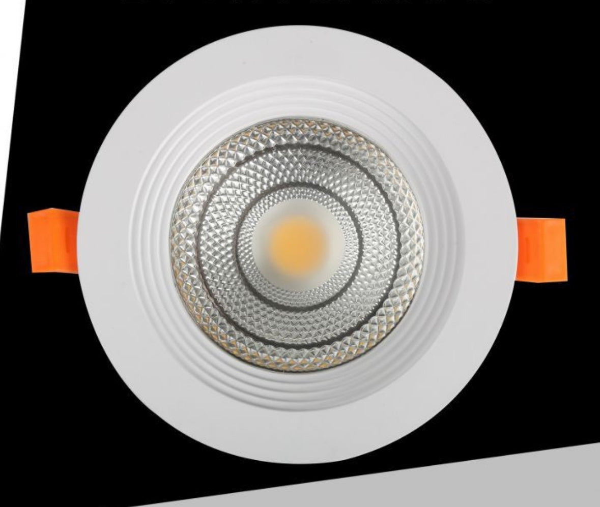 Faretto LED da Incasso Rotondo 30W 3000LM, 3 Temperature Colore Selezionabili 3000K 4000K 6500K, Pannello LED Ø250mm, Foro Ø225mm, Fascio 120°, CRI≥80, IP20, 1 Pezzo, N-215-3C