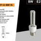 ampadine LED E27 8W, Confezione da 10 Pezzi, 720LM, 3000K/4000K/6500K, Luce Calda, Naturale e Fredda, Lampadina LED a U, CRI>80, Illuminazione 360°, Risparmio Energetico, Modello E27-U-8W