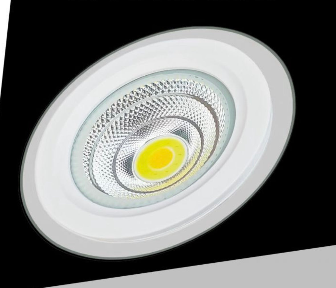 Faretto LED da Incasso Rotondo 12W 1070LM, 3 Temperature Colore Selezionabili 3000K 4000K 6500K, Tecnologia COB, Ø160mm, Foro Ø125mm, Fascio 120°, CRI≥80, IP20, 1 Pezzo, COB-125-3C