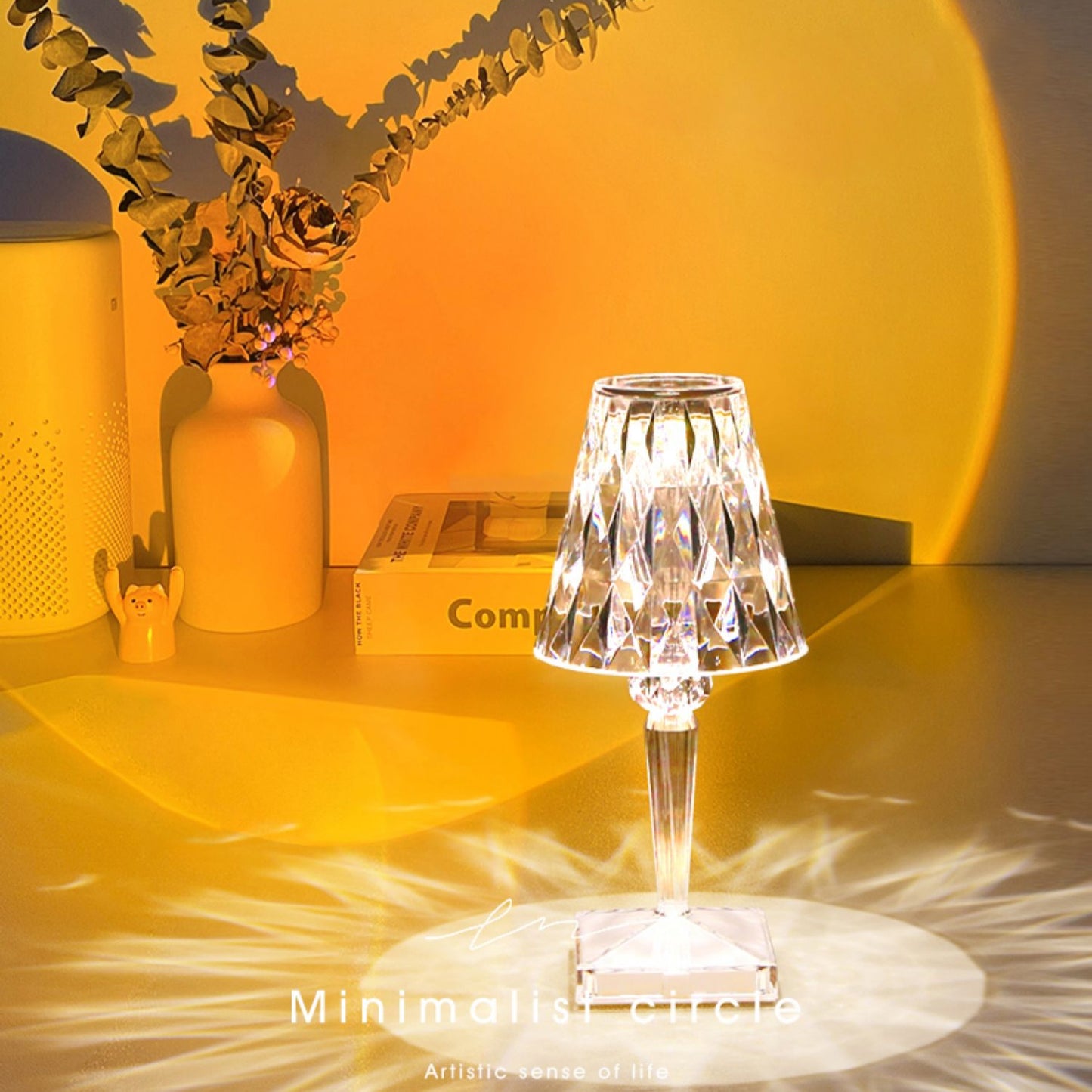 LAMPADA DA TAVOLO MODERNA DIAMANTE TOUCH